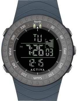 Activa DIGITAL ESSENTIALS ACW1237-005 Rel&oacute;gio Masculino - Movimento de Quartzo - Pl&aacute;stico com Mostrador Preto - 53 mm
