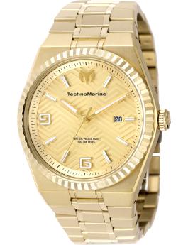 TechnoMarine TERRA NOVA TM-225055 Reloj de Mujer - Movimiento de Cuarzo - Acero Inoxidable con Esfera Dorada - 42 mm