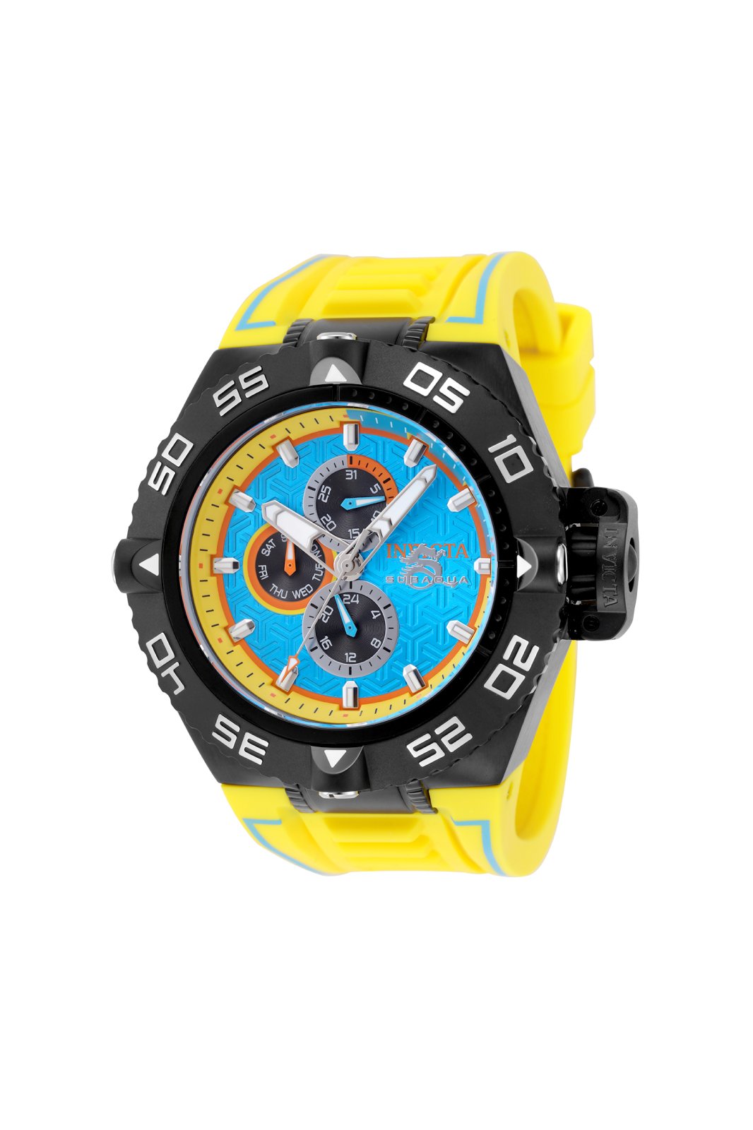 Invicta Subaqua 49877 Reloj para Hombre - Movimiento de Cuarzo - Acero Inoxidable con Esfera Azul - 50 mm