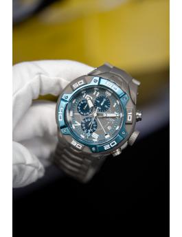 Invicta Speedway 49881 Herrenuhr - Quarzwerk - Edelstahl mit grauem Zifferblatt - 50 mm