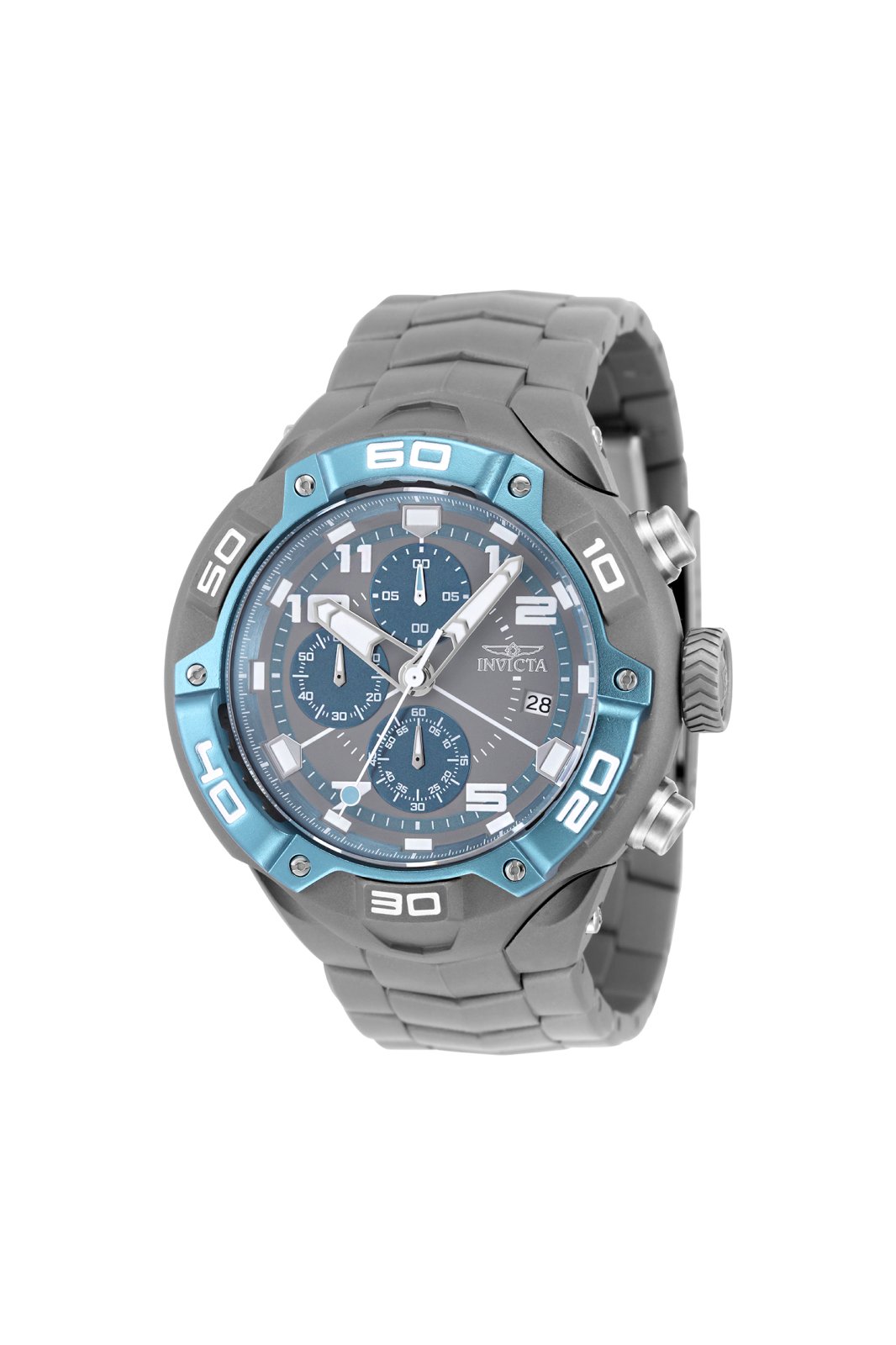 Invicta Speedway 49881 Reloj para Hombre - Movimiento de Cuarzo - Acero Inoxidable con Esfera Gris - 50 mm