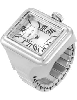 Invicta Mini Ring 49894 Orologio da Donna - Movimento al Quarzo - Acciaio Inossidabile con Quadrante Argento - 18 mm