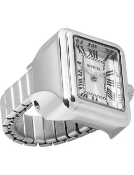 Invicta Mini Ring 49894 Orologio da Donna - Movimento al Quarzo - Acciaio Inossidabile con Quadrante Argento - 18 mm