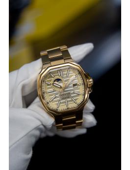 Invicta Reserve 50092 Reloj de Hombre - Movimiento Automático - Acero Inoxidable con Esfera Dorada - 45 mm
