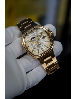 Invicta Reserve 50092 Reloj de Hombre - Movimiento Automático - Acero Inoxidable con Esfera Dorada - 45 mm