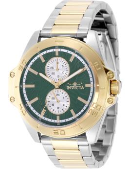 Invicta Speedway 50356 Men's Watch - Quartz Movement - Stainless Steel with Green Dial - 44 mm