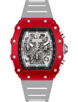 Invicta Racing 69692 Men's Watch - Quartz Movement - Acrylic with Silver Dial - 43 mm