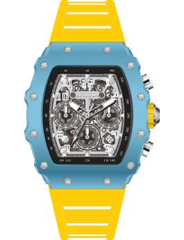 Invicta Racing 69694 Men's Watch - Quartz Movement - Acrylic with Silver Dial - 43 mm