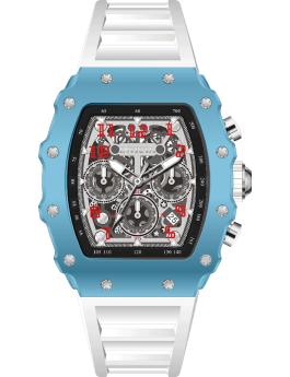 Invicta Racing 69695 Men's Watch - Quartz Movement - Acrylic with Silver Dial - 43 mm