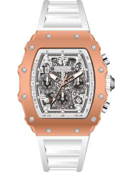 Invicta Racing 69702 Men's Watch - Quartz Movement - Acrylic with Silver Dial - 43 mm