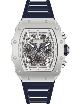 Invicta Racing 69703 Men's Watch - Quartz Movement - Acrylic with Silver Dial - 43 mm
