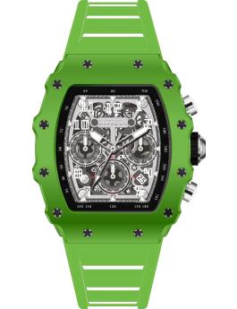 Invicta Racing 69705 Men's Watch - Quartz Movement - Acrylic with Silver Dial - 43 mm