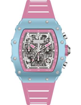 Invicta Racing 69706 Men's Watch - Quartz Movement - Acrylic with Silver Dial - 43 mm