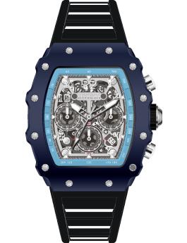 Invicta Racing 69707 Men's Watch - Quartz Movement - Acrylic with Silver Dial - 43 mm