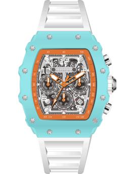 Invicta Racing 69708 Men's Watch - Quartz Movement - Acrylic with Silver Dial - 43 mm