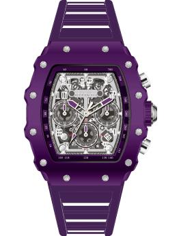 Invicta Racing 69709 Men's Watch - Quartz Movement - Acrylic with Silver Dial - 43 mm