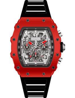 Invicta Racing 69710 Men's Watch - Quartz Movement - Acrylic with Silver Dial - 43 mm