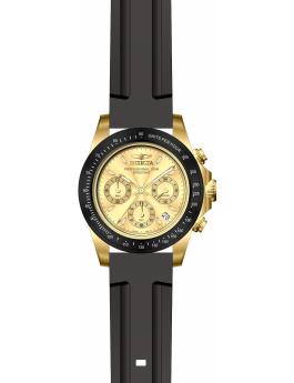 Invicta Speedway 50761 Men's Watch - Quartz Movement - Stainless Steel with Gold Dial - 39 mm