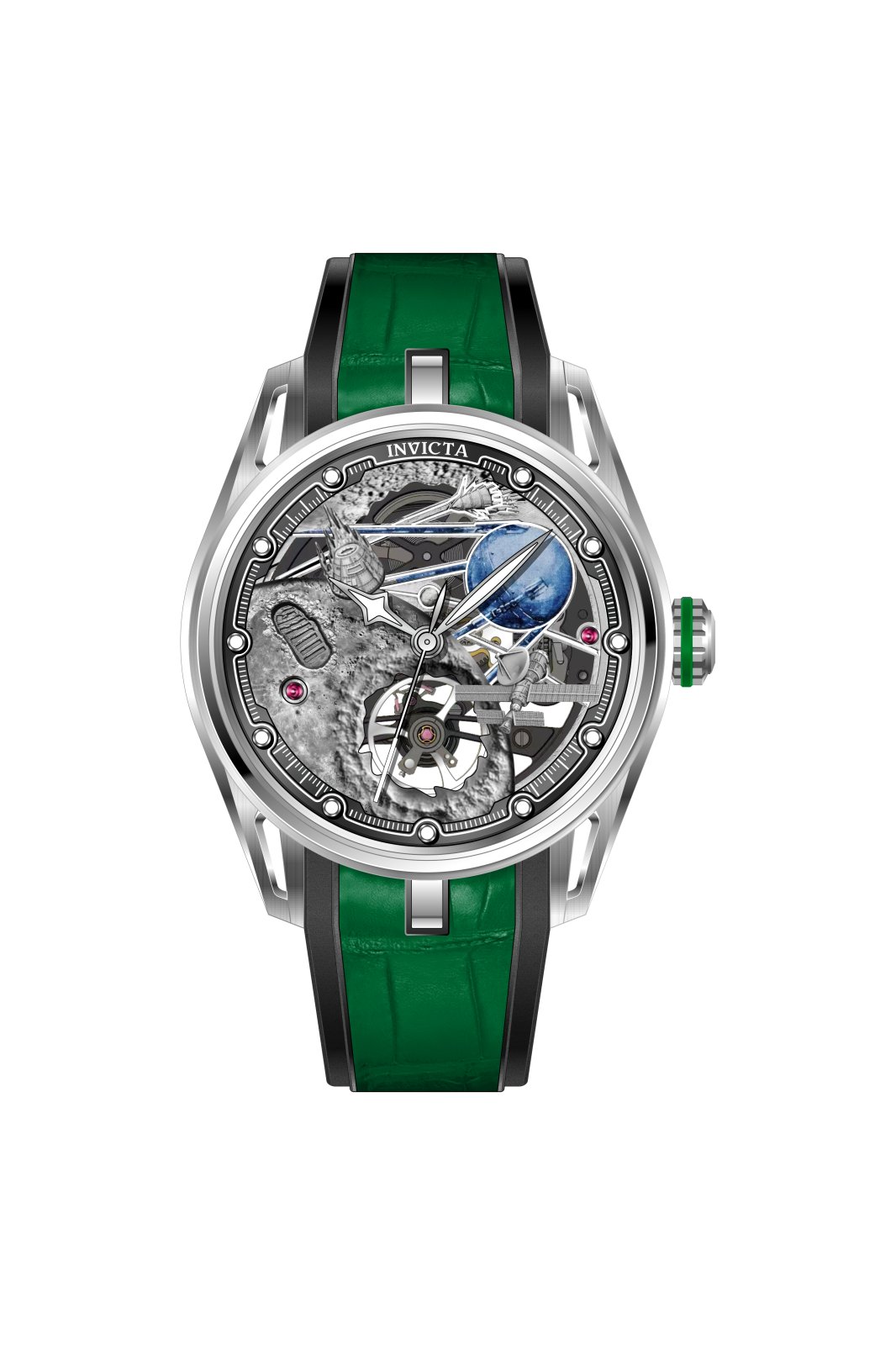 Invicta Celestial 69528 Reloj para Hombre - Movimiento Automático - Acero Inoxidable con Esfera Plateada - 44 mm