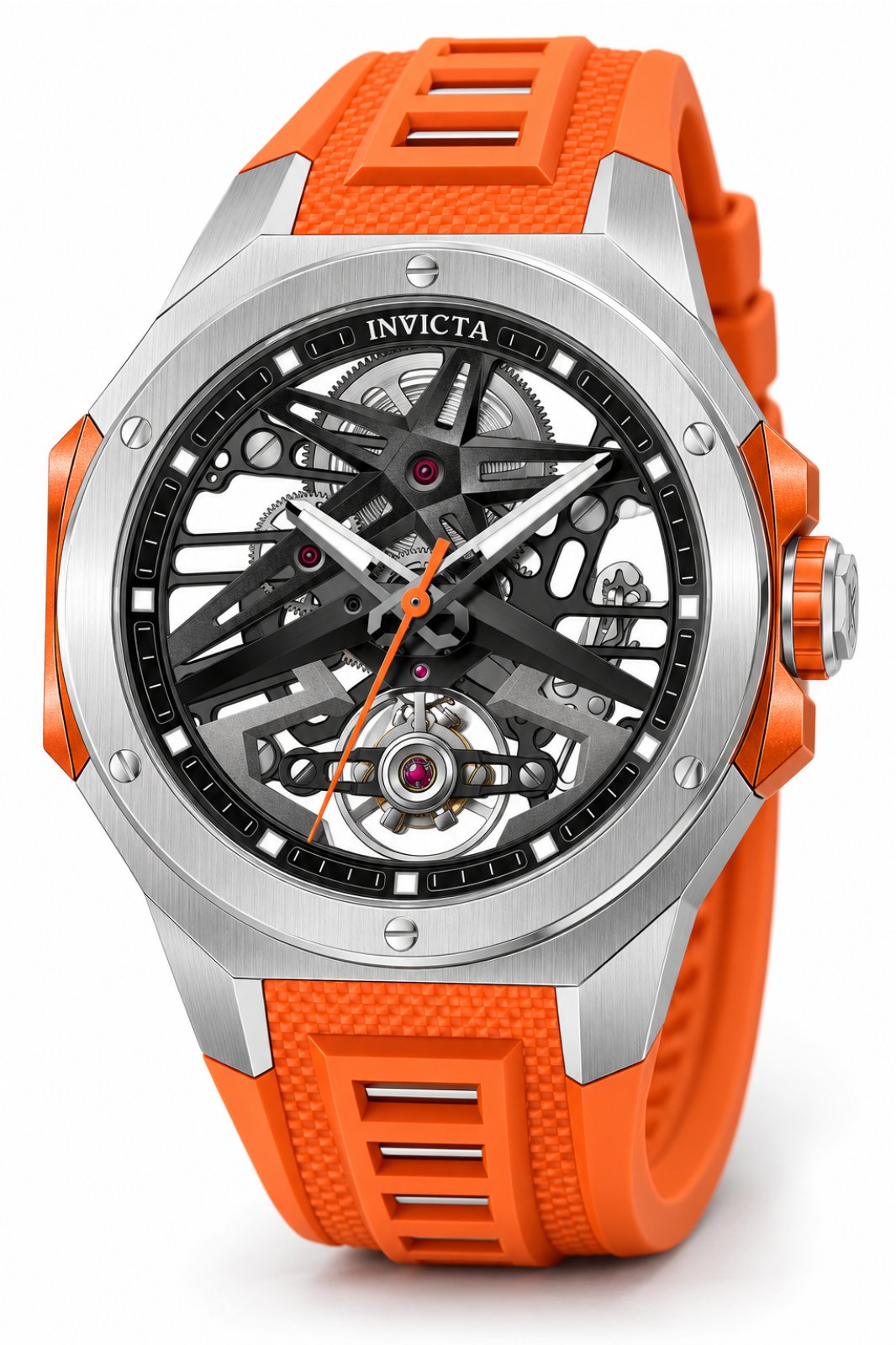 Invicta Celestial 69541 Relógio Masculino - Movimento Automático - Aço Inoxidável com Mostrador Preto - 43 mm