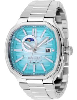 Invicta Reserve 50091 Orologio da Uomo - Movimento Automatico - Acciaio Inossidabile con Quadrante Blu - 45 mm
