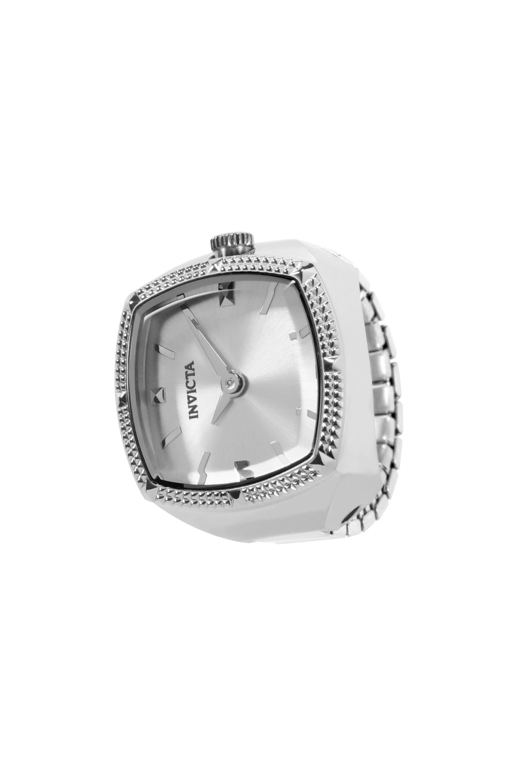 Invicta Mini Ring 50637 Zegarek damski - Mechanizm kwarcowy - Stal nierdzewna z srebrną tarczą - 23 mm