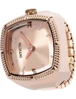 Invicta Mini Ring 50639 Reloj de Mujer - Movimiento de Cuarzo - Acero Inoxidable con Esfera Oro Rosa - 23 mm