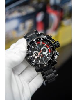 Invicta Coalition Forces 50227 Zegarek męski - Mechanizm kwarcowy - Stal nierdzewna z czarną tarczą - 52 mm - technologia iSize