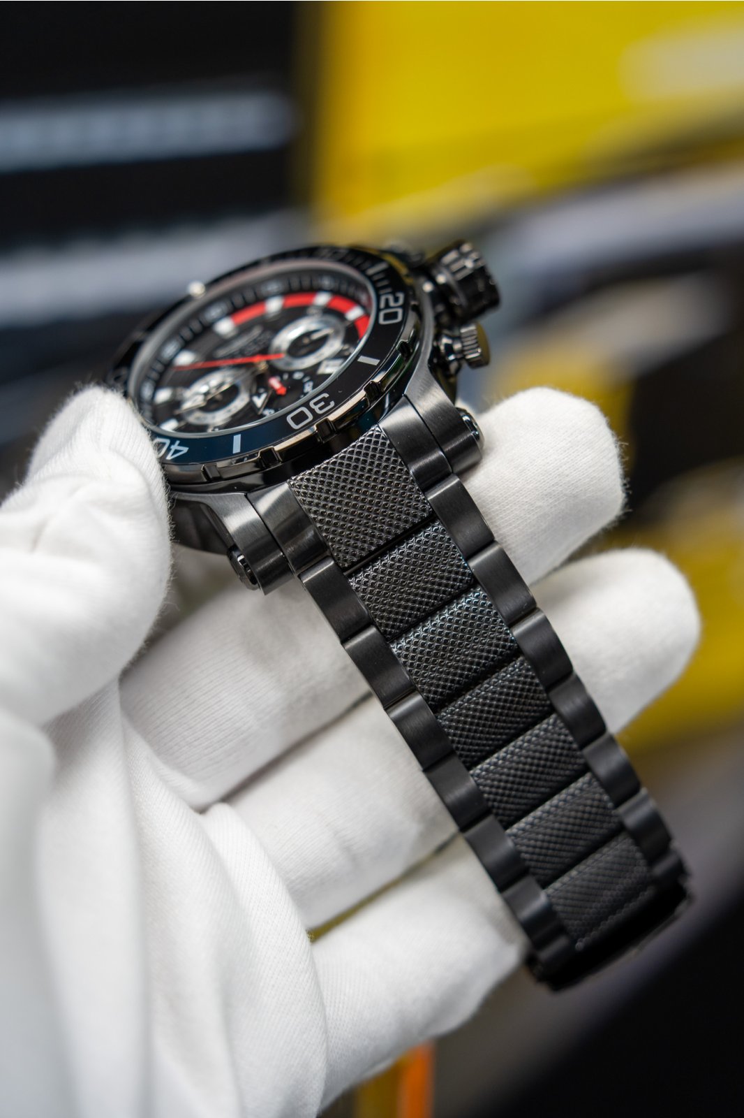 Invicta Coalition Forces 50227 Zegarek męski - Mechanizm kwarcowy - Stal nierdzewna z czarną tarczą - 52 mm - technologia iSize