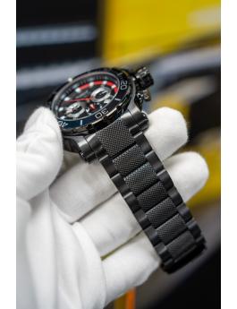 Invicta Coalition Forces 50227 Zegarek męski - Mechanizm kwarcowy - Stal nierdzewna z czarną tarczą - 52 mm - technologia iSize