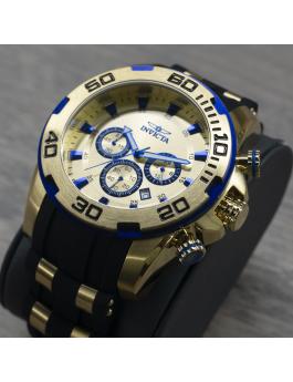 Invicta Pro Diver - SCUBA 22308 Men's Watch - Quartz Movement - Stainless Steel with Gold Dial - 50 mm