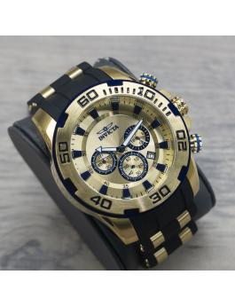 Invicta Pro Diver - SCUBA 22308 Men's Watch - Quartz Movement - Stainless Steel with Gold Dial - 50 mm