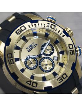 Invicta Pro Diver - SCUBA 22308 Men's Watch - Quartz Movement - Stainless Steel with Gold Dial - 50 mm
