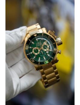 Invicta Coalition Forces 50230 Reloj de Hombre - Movimiento de Cuarzo - Acero Inoxidable con Esfera Verde - 52 mm