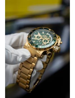 Invicta Coalition Forces 50230 Reloj de Hombre - Movimiento de Cuarzo - Acero Inoxidable con Esfera Verde - 52 mm