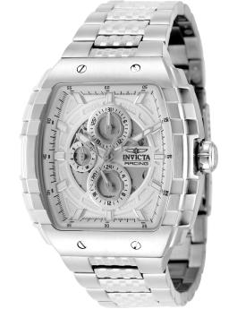 Invicta S1 Rally 50238 Orologio da Uomo - Movimento al Quarzo - Acciaio Inossidabile con Quadrante Argento - 47 mm