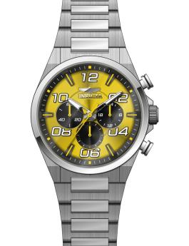 Invicta Speedway 50424 Men's Watch - Quartz Movement - Stainless Steel with Yellow Dial - 44 mm