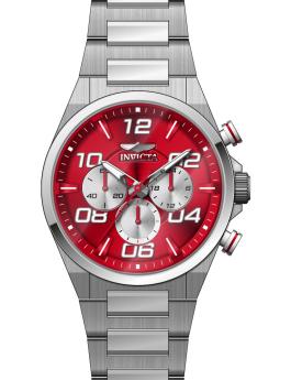 Invicta Speedway 50426 Men's Watch - Quartz Movement - Stainless Steel with Red Dial - 44 mm