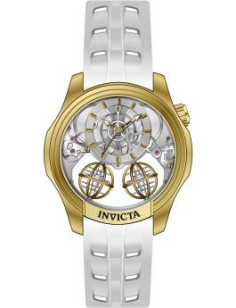 Invicta Specialty 50578 Reloj de Hombre - Movimiento de Cuarzo - Acero Inoxidable con Esfera Dorada - 46 mm