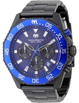 Technomarine Racing Legends TM-525024 Orologio da Uomo - Movimento al Quarzo - Acciaio Inossidabile con Quadrante Nero - 44 mm