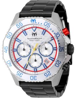 Technomarine Racing Legends TM-525025 Orologio da Uomo - Movimento al Quarzo - Acciaio Inossidabile con Quadrante Argento - 44 mm