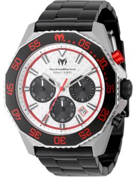 Technomarine Racing Legends TM-525026 Orologio da Uomo - Movimento al Quarzo - Acciaio Inossidabile con Quadrante Argento - 44 mm