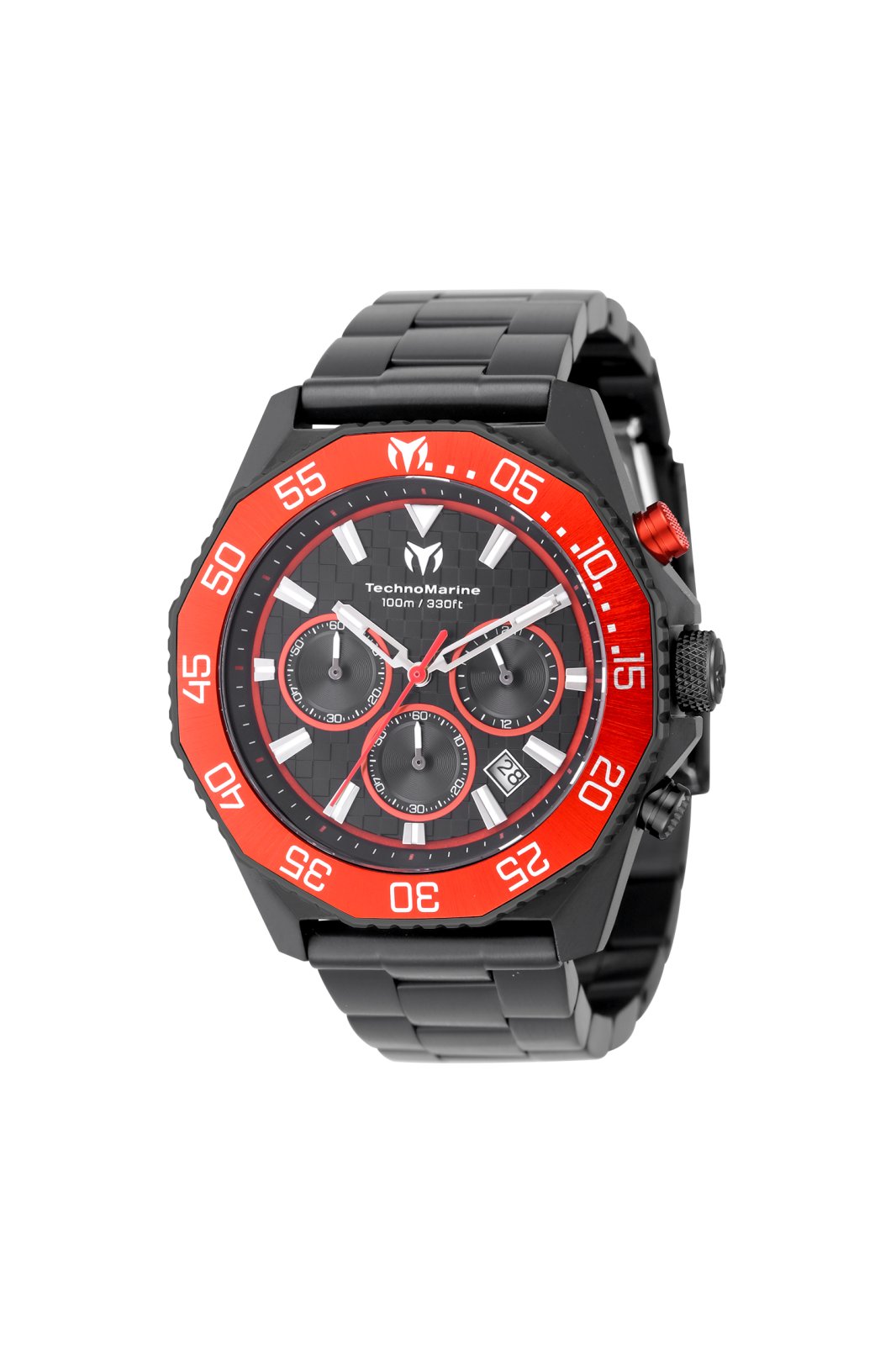 Technomarine Racing Legends TM-525027 Orologio da Uomo - Movimento al Quarzo - Acciaio Inossidabile con Quadrante Nero - 44 mm