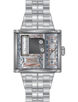 Invicta Artist 49474 Men's Watch - Quartz Movement - Stainless Steel with Silver Dial - 52 mm