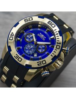 Invicta Pro Diver - SCUBA 22313 Relógio Masculino - Movimento de Quartzo - Aço Inoxidável com Mostrador Azul - 50 mm