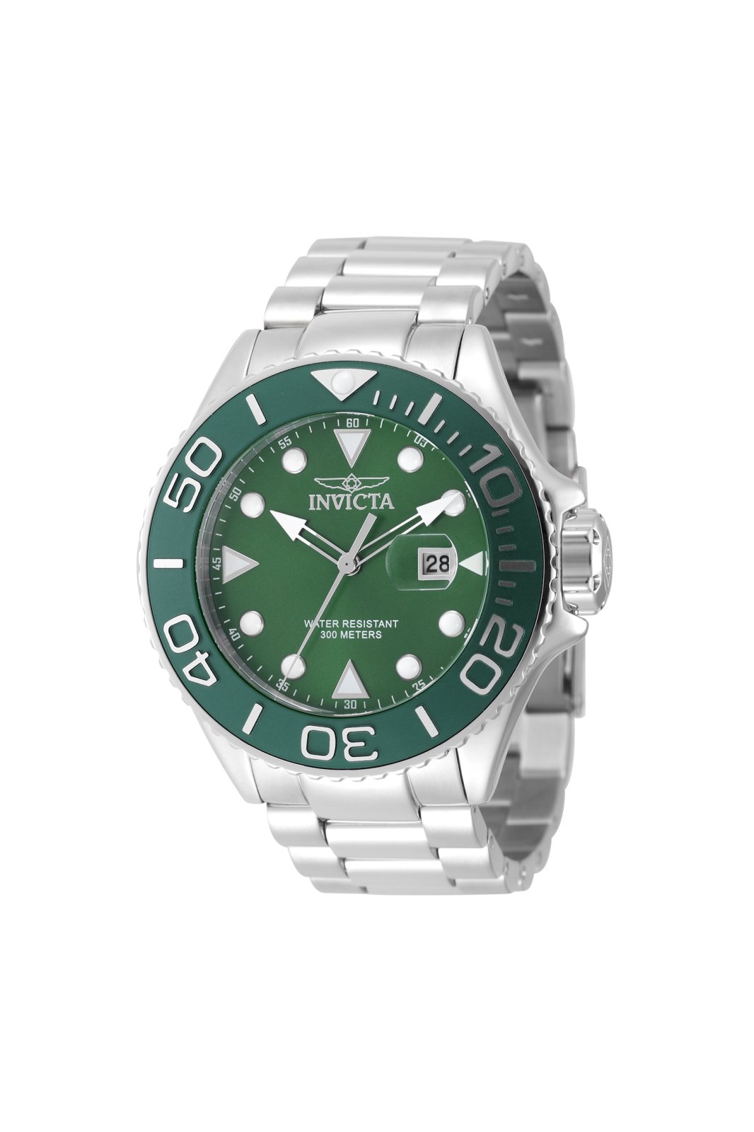 Invicta Pro Diver 49638 Reloj de Hombre - Movimiento de Cuarzo - Acero Inoxidable con Esfera Verde - 52 mm