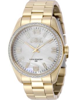 Invicta Specialty 50131 Reloj de Mujer - Movimiento de Cuarzo - Acero Inoxidable con Esfera de Madreperla - 38 mm