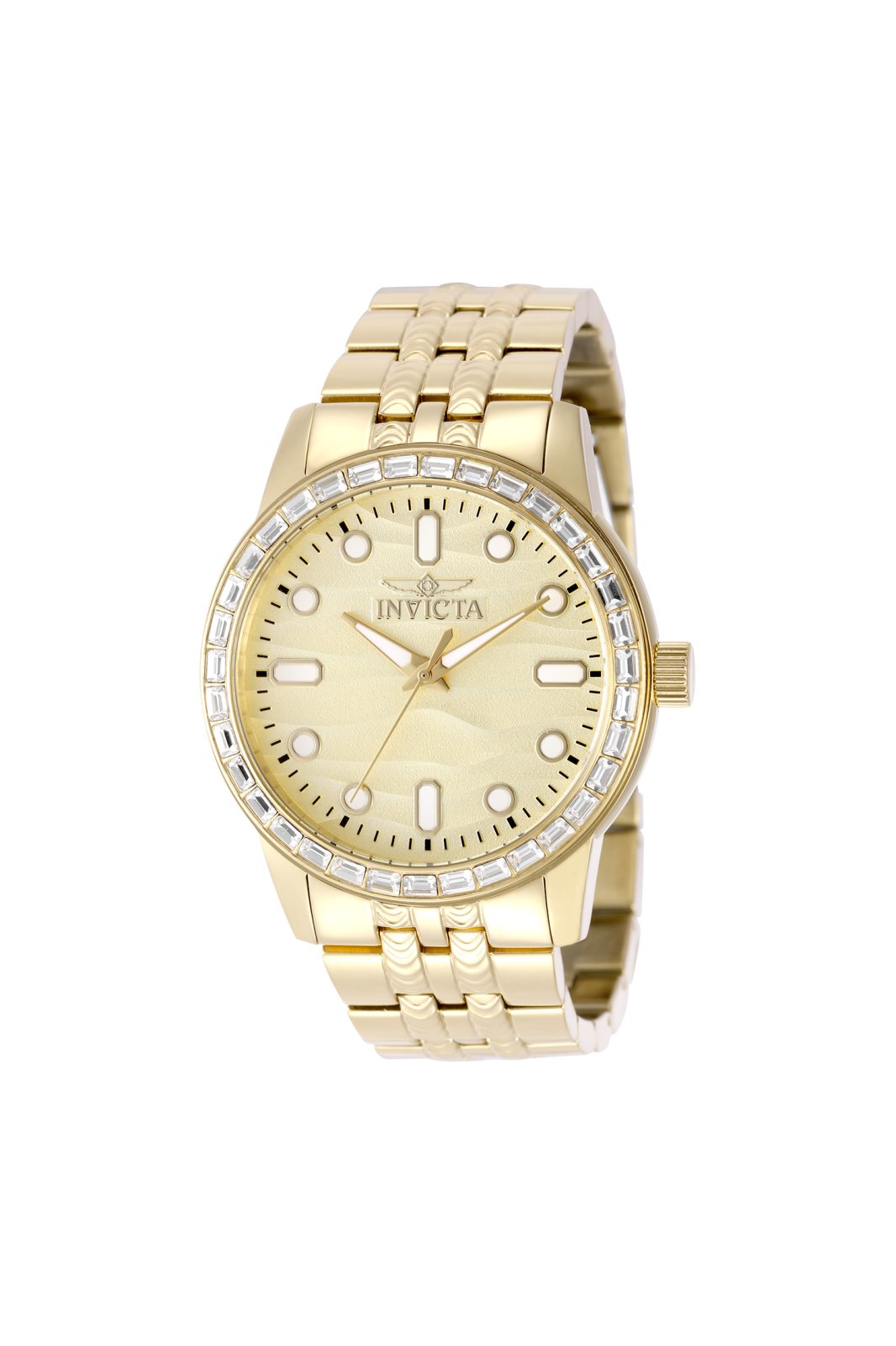 Invicta Celestial 50196 Reloj para Hombre - Movimiento de Cuarzo - Acero Inoxidable con Esfera Dorada - 43 mm