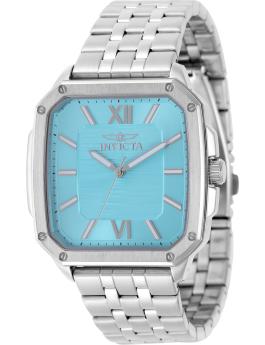 Invicta Cuadro 50357 Relógio Masculino - Movimento Quartz - Aço Inoxidável com Mostrador Azul - 39 mm