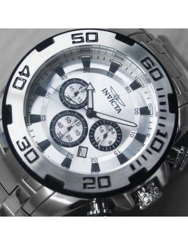 Invicta Pro Diver - SCUBA 22317 Relógio Masculino - Movimento Quartz - Aço Inoxidável com Mostrador Prateado - 50 mm